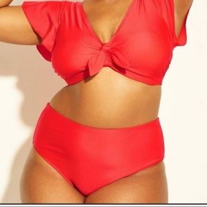 Red high waisted bottoms